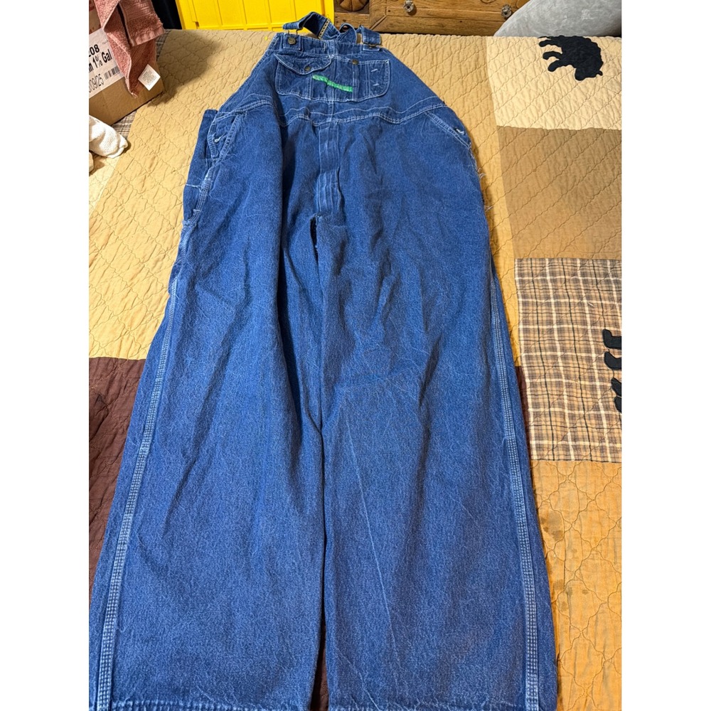 Key Imperial Aristocrat Blue Denim Bib Overalls Mens W52 x‎ L30 Workwear 273.41